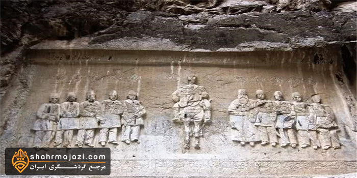  نقش برجسته شکل شاه 